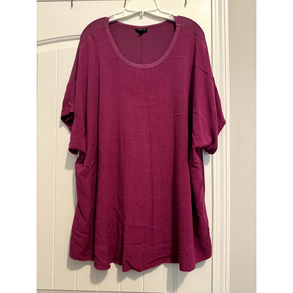 Torrid Dual Color Maroon Purple Top Size 3